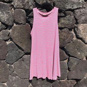 Sleeveless A-line striped dress 🌺🌺🌺